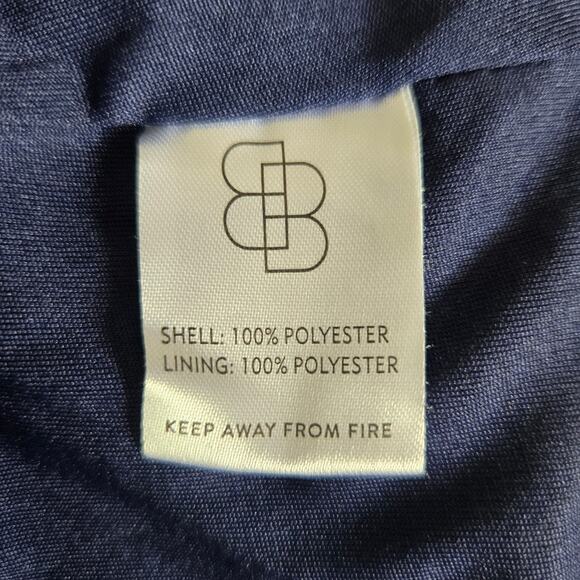 Baltic Born Floral Navy Maxi Dress Boho Smocked Square Neck Ruffle Women Large - Picture 13 of 13